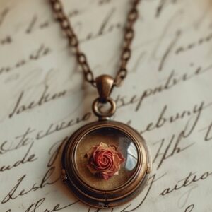 vintage locket necklace